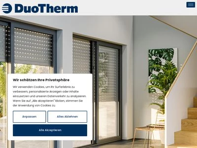 Website von DuoTherm Rolladen GmbH