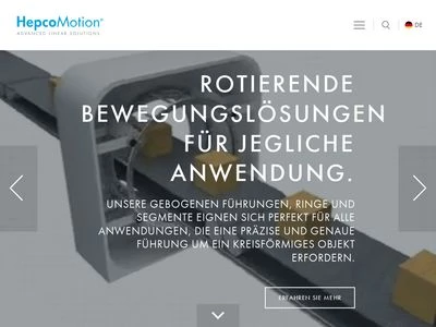 Website von HepcoMotion