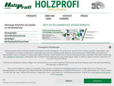 Website von HOLZPROFI Pichlmann GmbH