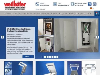 Website von Wellhöfer Treppen GmbH & Co. KG