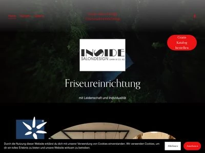 Website von INSIDE Salon-Design GmbH & Co. KG