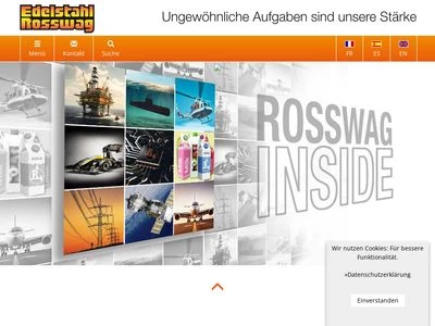 Website von Rosswag GmbH