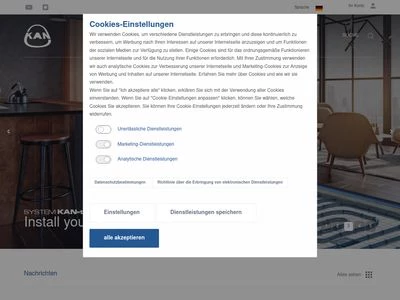 Website von KAN-therm GmbH