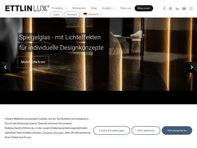 Website von ETTLIN Aktiengesellschaft 