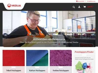 Website von Veolia Umweltservice Ost GmbH & Co. KG