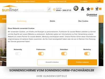 Website von SunLiner GmbH