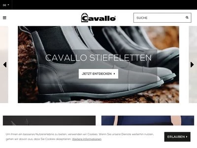 Website von Cavallo GmbH & Co. KG