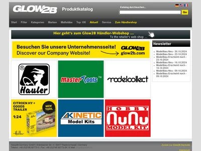 Website von Glow2B Germany GmbH