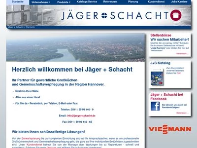 Website von Jäger & Schacht GmbH