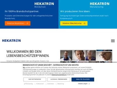 Website von Hekatron Vertriebs GmbH