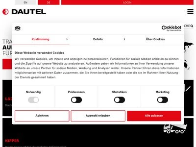 Website von Dautel GmbH