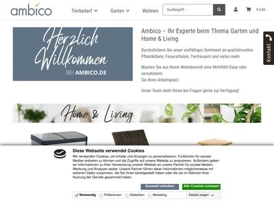 Website von ambico GmbH