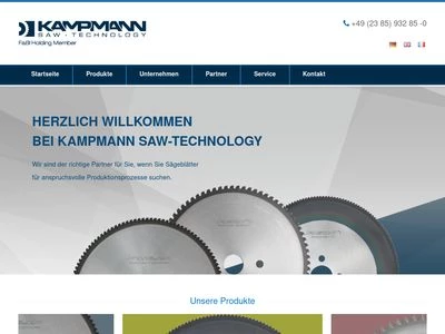 Website von KAMPMANN GMBH