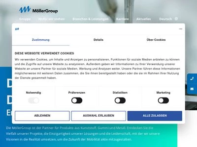 Website von MöllerGroup GmbH