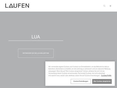 Website von LAUFEN GmbH