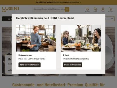 Website von LUSINI Deutschland GmbH