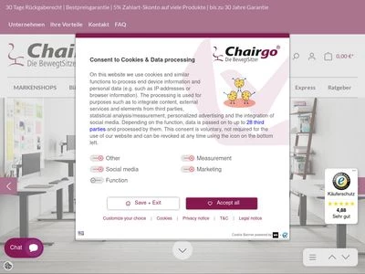 Website von Chairgo GmbH