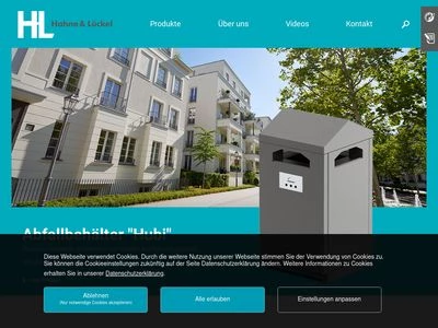 Website von Hahne & Lückel GmbH