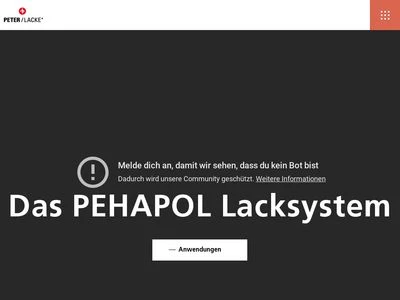 Website von PETER-LACKE GmbH