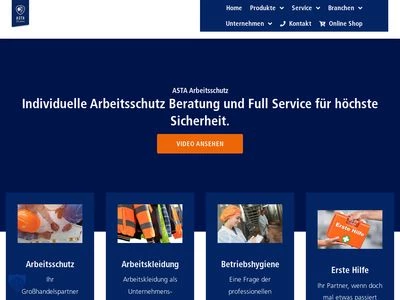 Website von ASTA GmbH & Co. KG