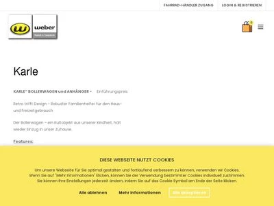 Website von WEBER TECHNIK GmbH