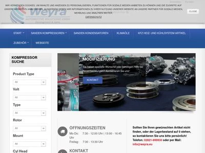 Website von Weyra Automotive Solutions GmbH