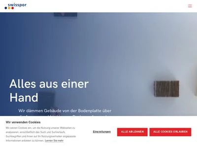 Website von swisspor Deutschland GmbH