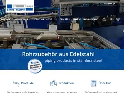 Website von Springer GmbH