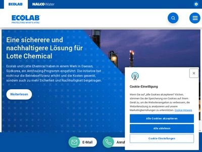 Website von Ecolab Deutschland GmbH