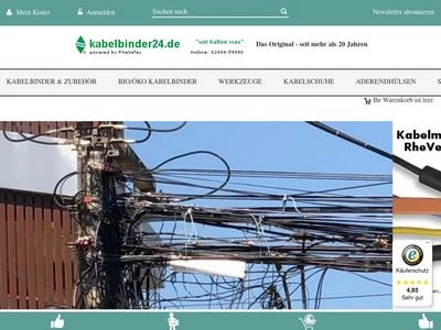 Website von RheVeTec Rheinische Verbinder Technik GmbH & Co. KG