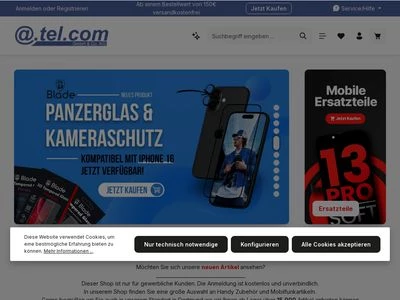 Website von @.tel.com GmbH & Co. KG