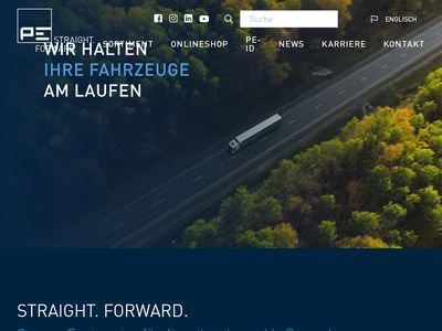 Website von PE Automotive GmbH & Co. KG