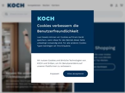 Website von KOCH Freiburg GmbH