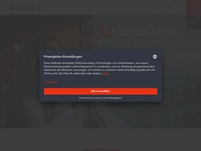 Website von GUTEX Holzfaserplattenwerk H. Henselmann GmbH & CO. KG