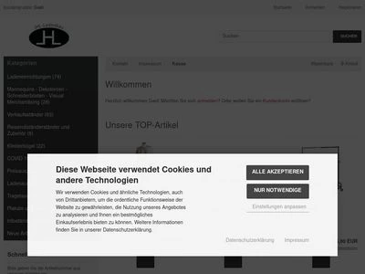 Website von JHL GmbH