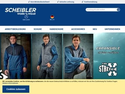 Website von Scheibler Importgesellschaft mbH