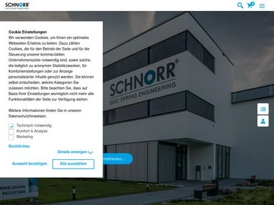 Website von SCHNORR® GmbH