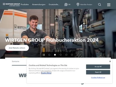 Website von Wirtgen GmbH