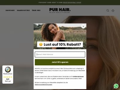 Website von HAIRLIKE Distribution Service GmbH