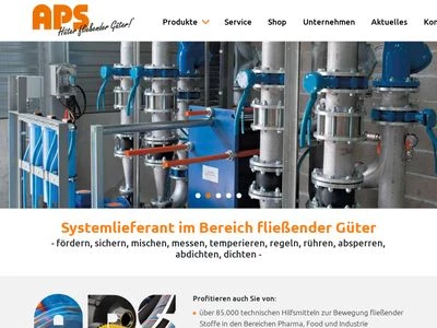 Website von APS Industrie-Technik GmbH