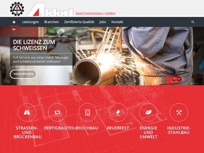 Website von Aldorf Maschinenbau GmbH