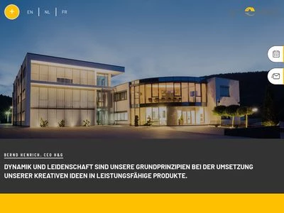 Website von Unternehmensgruppe Henrich