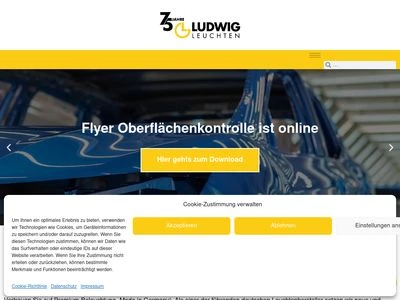 Website von Ludwig Leuchten GmbH & Co. KG