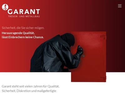 Website von GARANT Tresorfabrik GmbH & Co KG