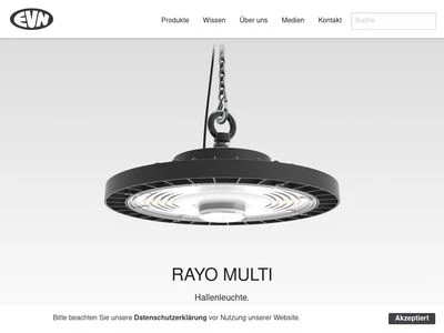 Website von EVN-Lichttechnik GmbH