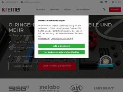 Website von KREMER GmbH