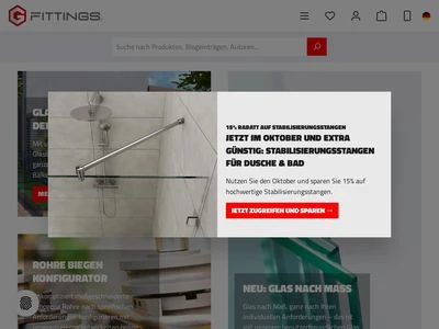 Website von G-FITTINGS GmbH