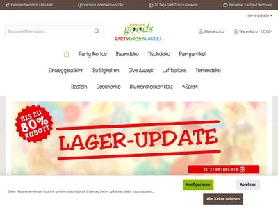 Website von HappyGoods GmbH