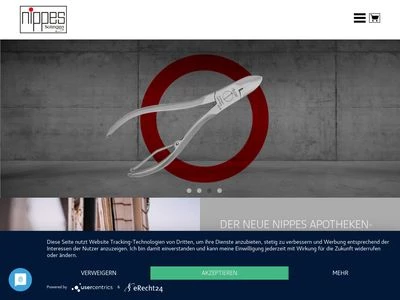 Website von Gebrüder Nippes GmbH & Co. KG