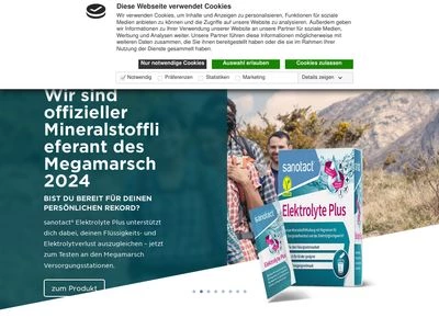 Website von sanotact GmbH